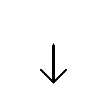 אנימציה דקורטיבית של חץ יורד